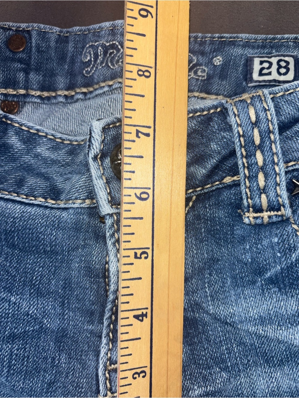 Miss Me JW606082 Boot Cut Low Rise Jeans - Picture 13 of 15